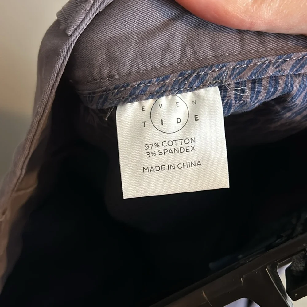 Even Tide Straight‎ Leg Pale Purple Chino Pants